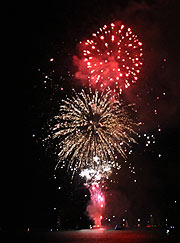 Seefest Bad Wiessee  mit Balonglühlen und großem Feuerwerk (Foto: Martin Schmitz)